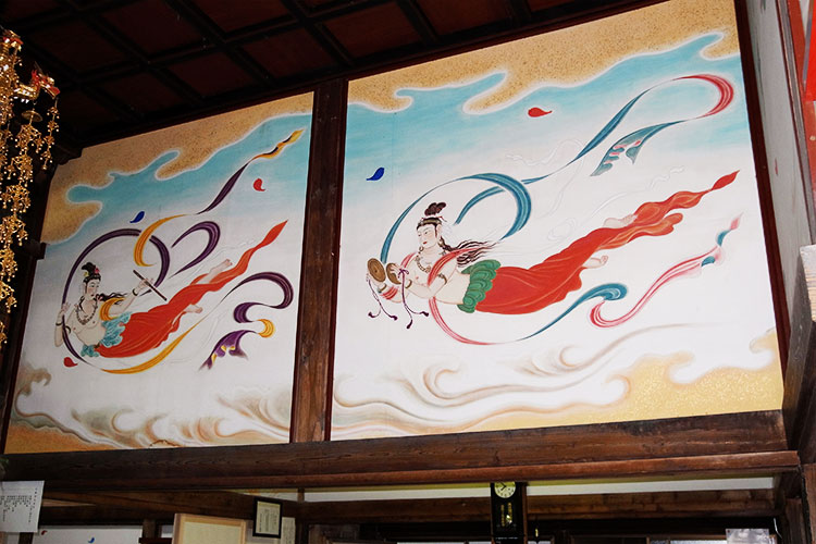 松岩寺の漆喰壁修復